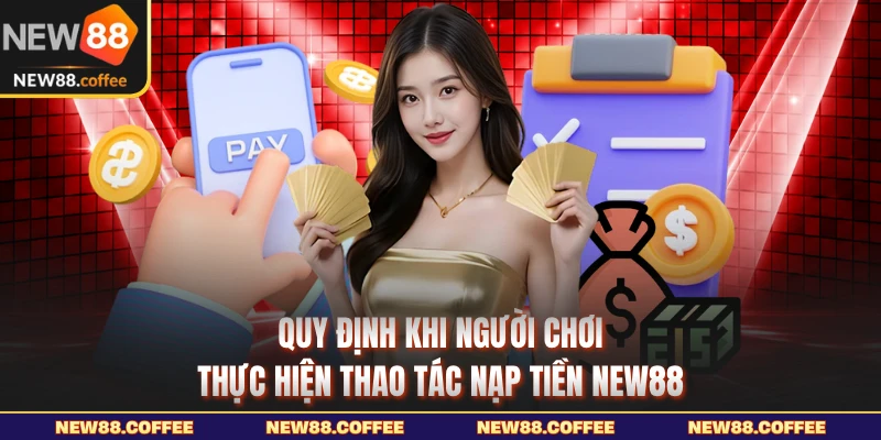 Quy định khi người chơi thực hiện thao tác nạp tiền NEW88